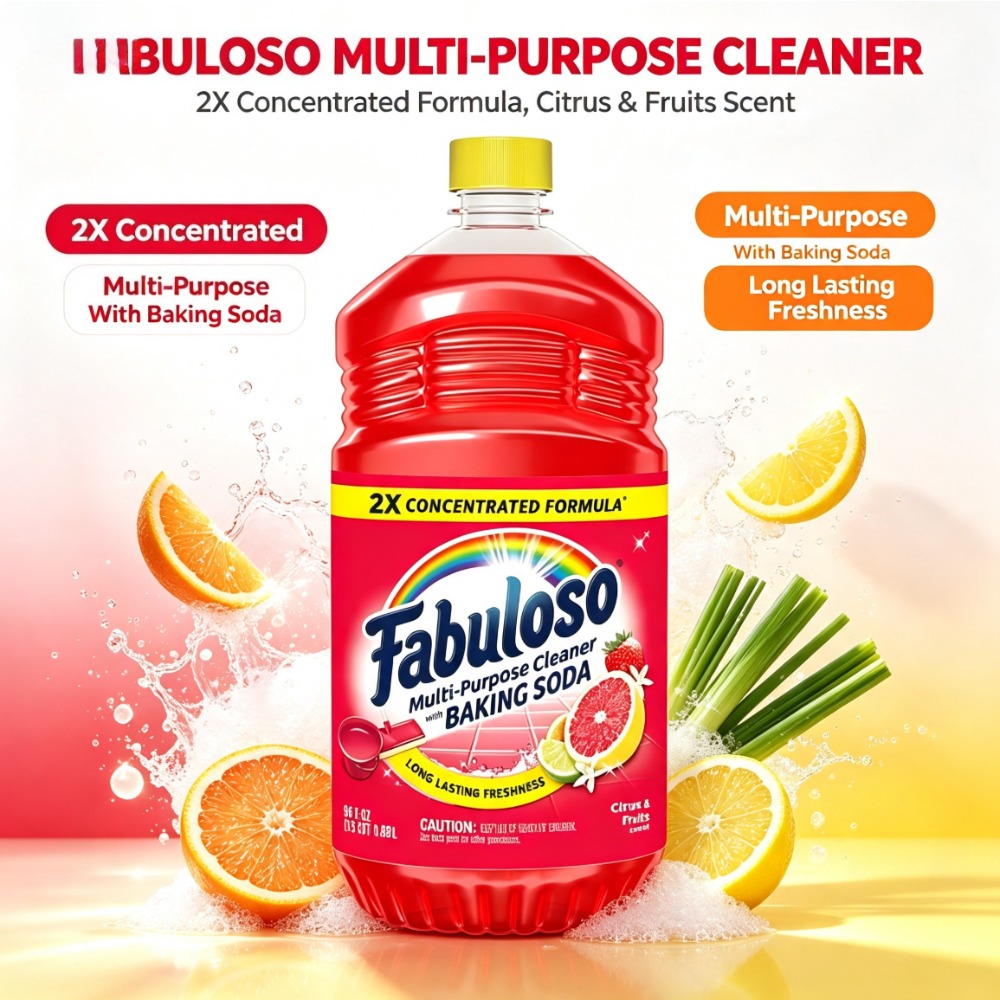 Kitchen Cleaner Baking Soda - 2 Kat Konsantre Çok Amaçlı Temizleyici,