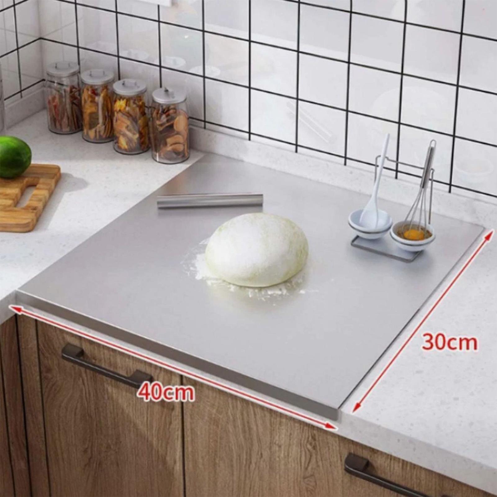 Kitchen Tools For Baking - Paslanmaz Çelik Kesme Tahtası Yapışmaz Çift