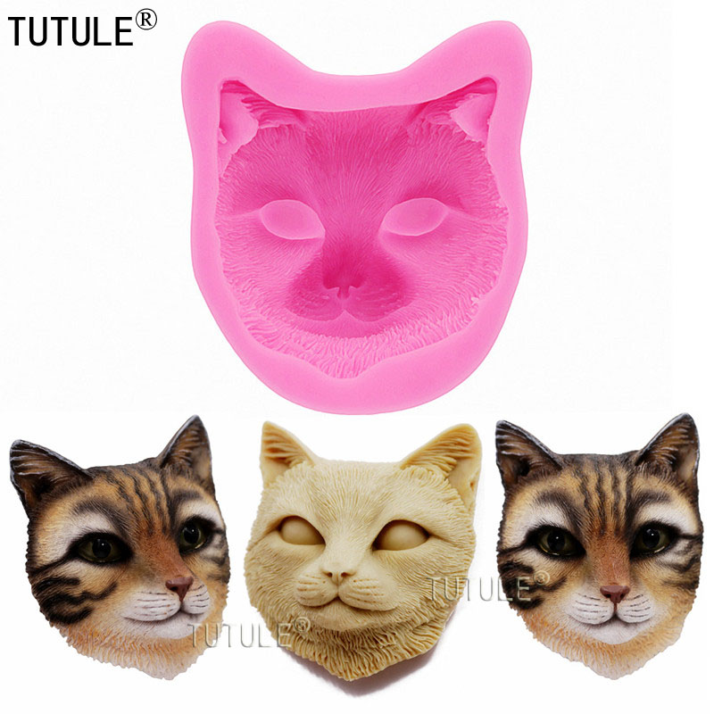 Pastry Brush Silicone - Kedi Kafası Silikon Saç Fırçası Çikolata