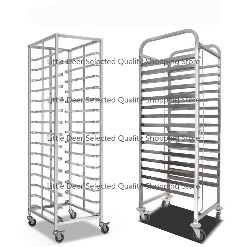 Kitchen Baking Trolley - 6 10 15 16 Katlı Paslanmaz