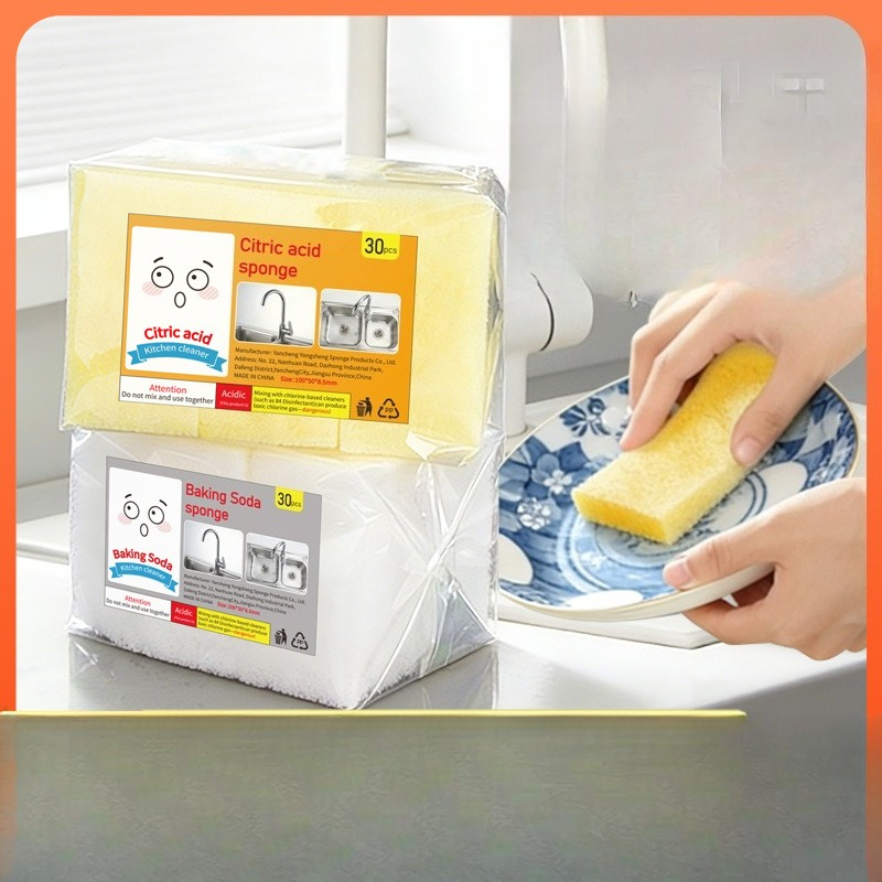 Kitchen Cleaner Baking Soda - Bulaşık Süngeri Ovma Mendilleri Çok Amaçlı