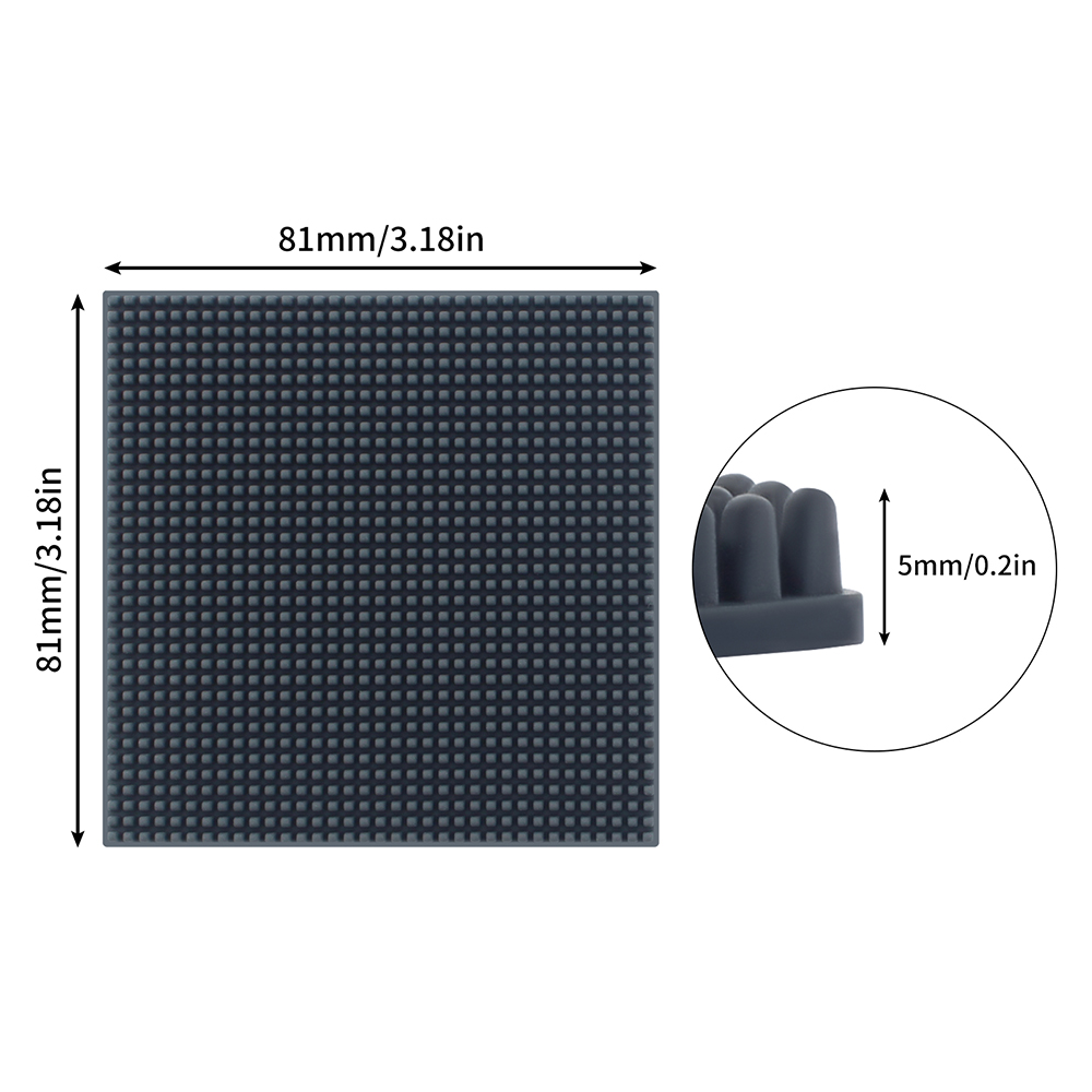 YENI DIY 81*81*5mm Silikon Mem - Pastry Brush Silicone incelemesi ve fiyatı