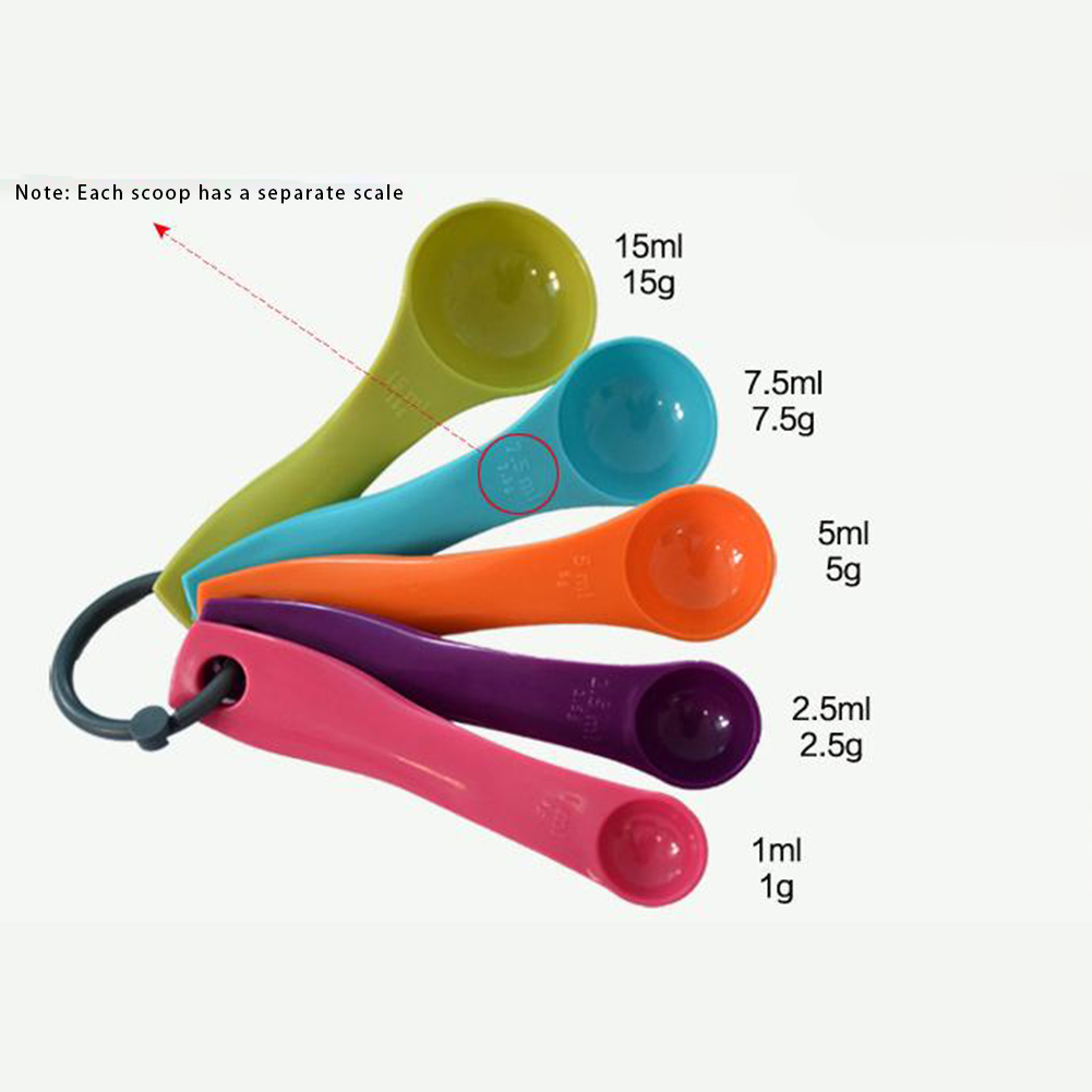 5 Parça Renkli Tuz Yağı Kaşık  - Kitchen Baking Kit incelemesi ve fiyatı