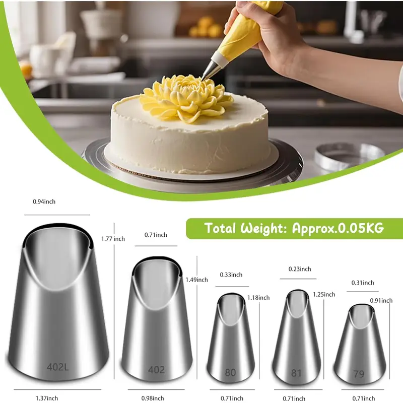 5 adet paslanmaz çelik boru no - Kitchen Baking Kit incelemesi ve fiyatı