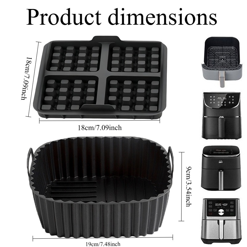 Pişirme Seti - Kare Air Fryer  - Kitchen Baking Kit incelemesi ve fiyatı