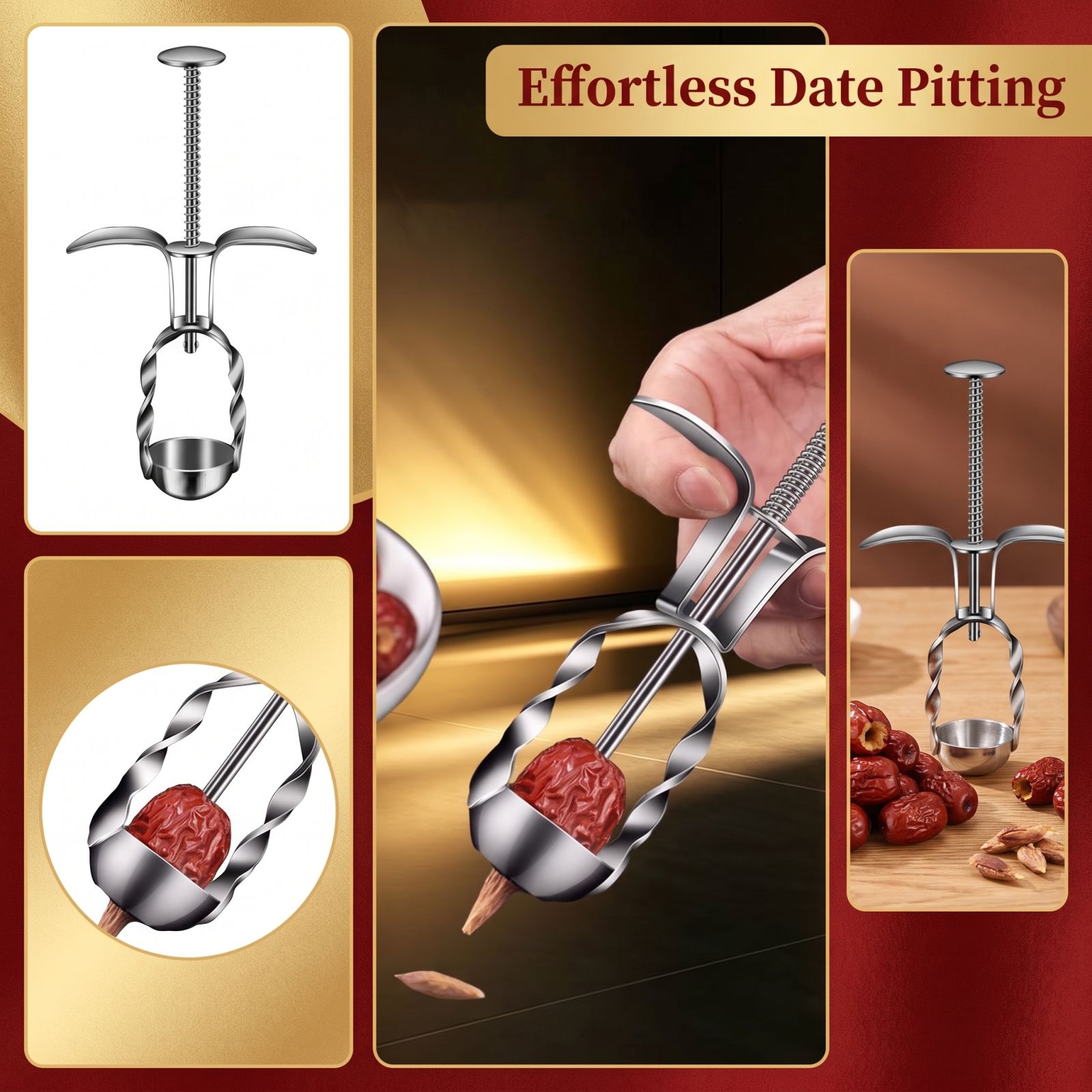 Paslanmaz Çelik Kırmızı Hurma  - Kitchen Tools For Baking incelemesi ve fiyatı