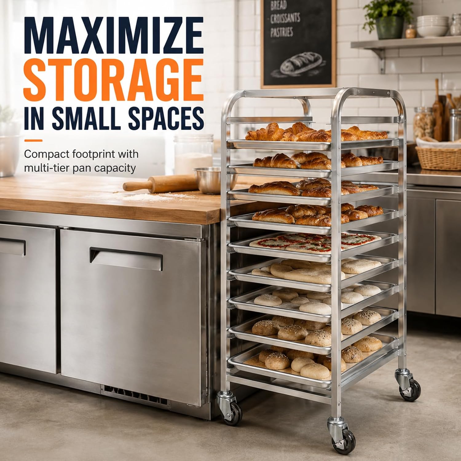 10 Katmanlı Paslanmaz Çelik Te - Kitchen Baking Sheet Organizer incelemesi ve fiyatı